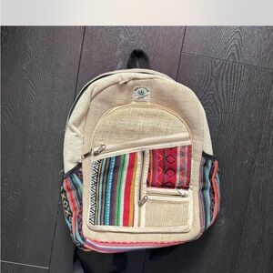 Colorful Striped Backpack